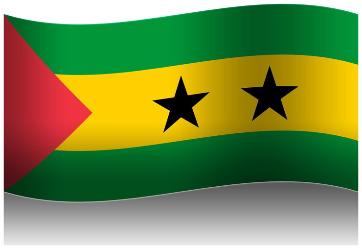 PSD sao tome wave flag 3d