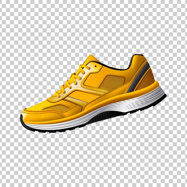 PSD sapatos de corrida ou ténis com fundo transparente