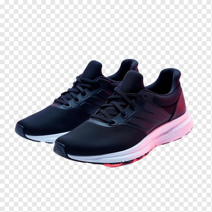 PSD sapatos de corrida ou ténis sobre um fundo png branco transparente
