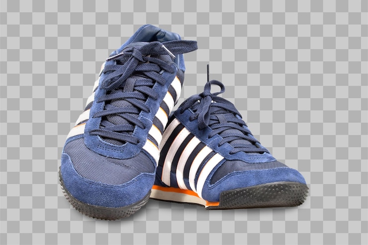 PSD sapatos esportivos isolados