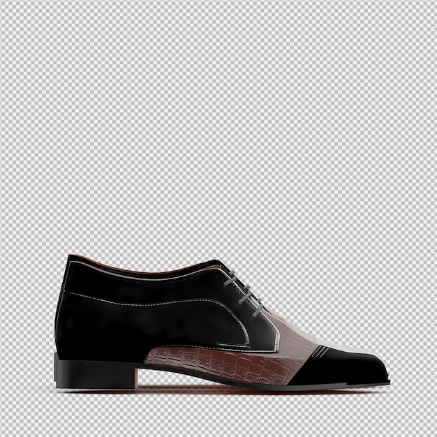 PSD sapatos isométricos 3d isolado render