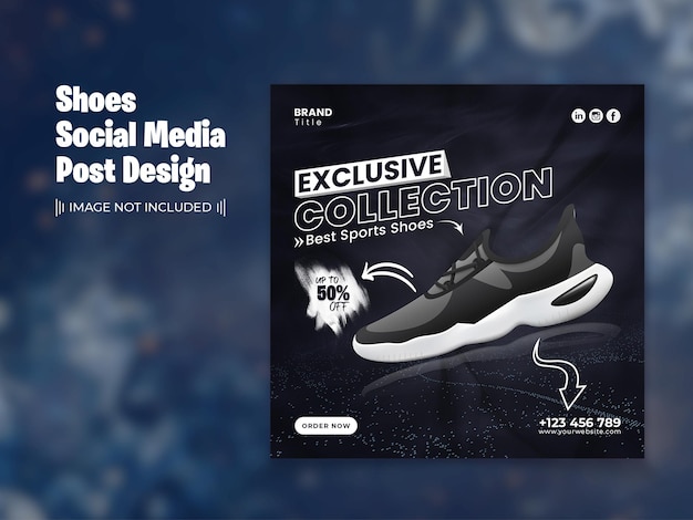 Sapatos social media post design