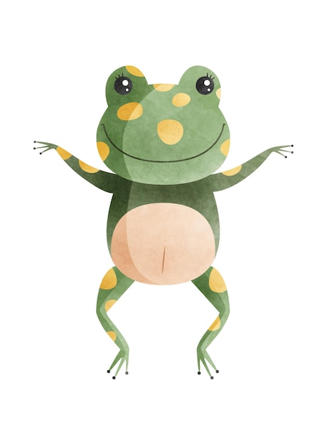 Sapo aquarelado