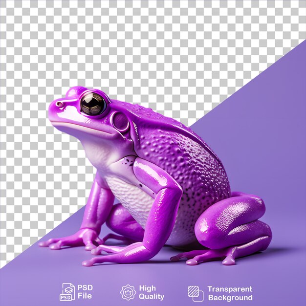 PSD sapo roxo isolado em fundo transparente inclui arquivo png