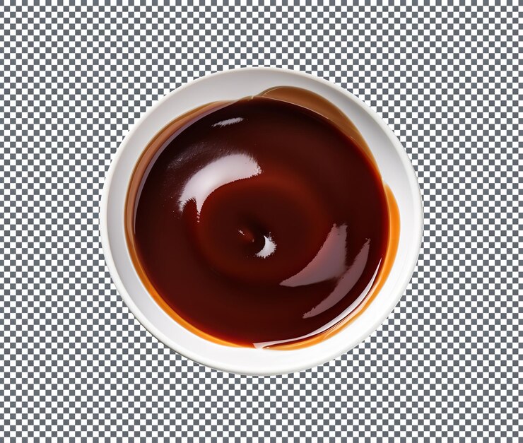 PSD saporita salsa hoisin su bottiglia isolata su sfondo trasparente