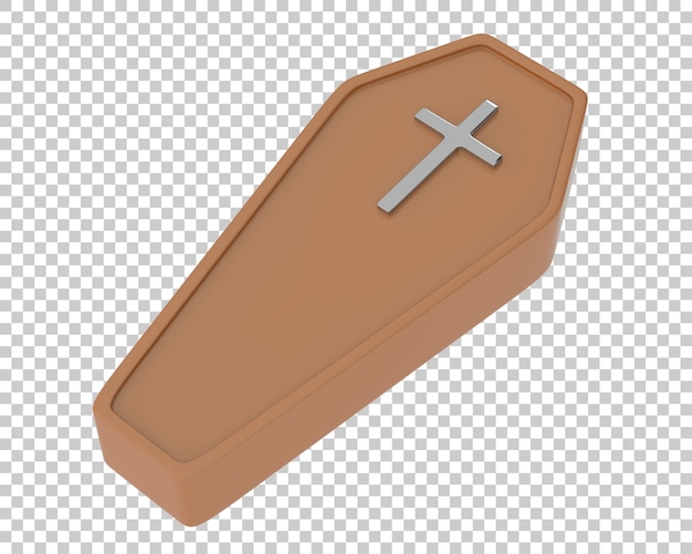 Sarg auf transparentem Hintergrund 3D-Darstellung