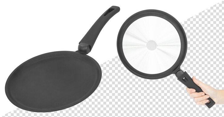 Sartén para hacer tortitas. Aislado del fondo
