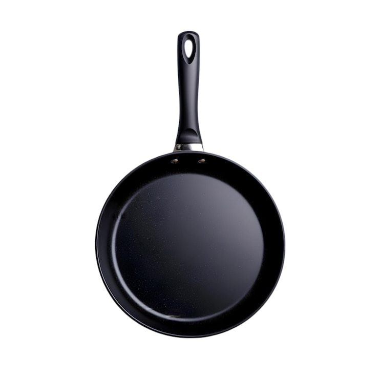 PSD sartén negra antiadherente con mango ergonómico ideal para la cocina y el uso diario en la cocina