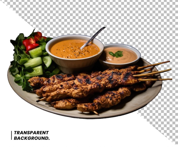 PSD satay de frango isolado