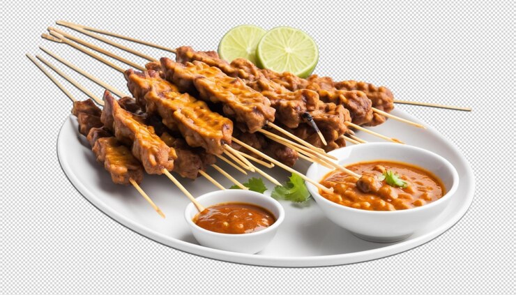 PSD satay skewers grilled to perfection