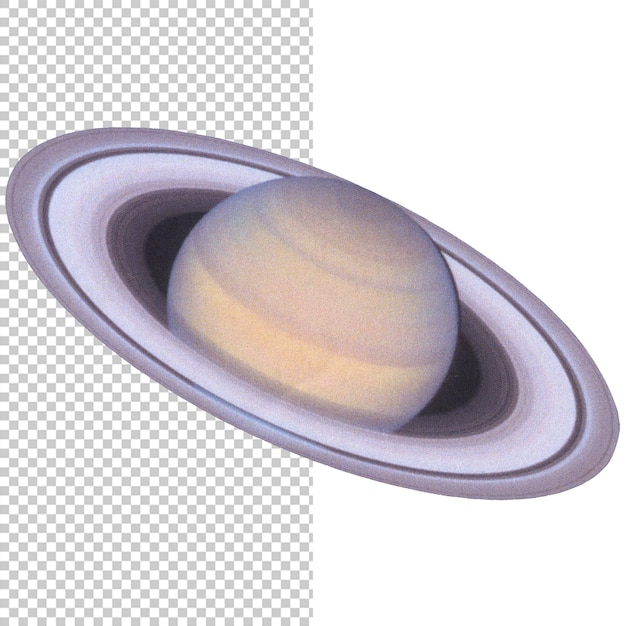 Saturn-Wolken-Collage-Elemente PNG-Handschnittscollage-Kunst