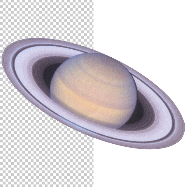 PSD saturn-wolken-collage-elemente png-handschnittscollage-kunst