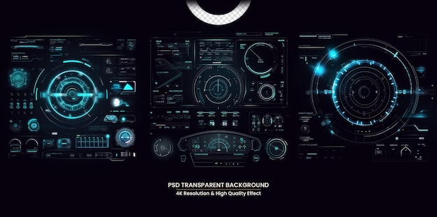Satz abstrakter Hintergrundtechnologiedesigns