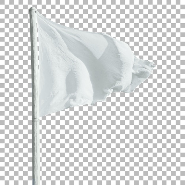 PSD saubere, horizontal schwenkende flagge isoliert auf transparentem hintergrund