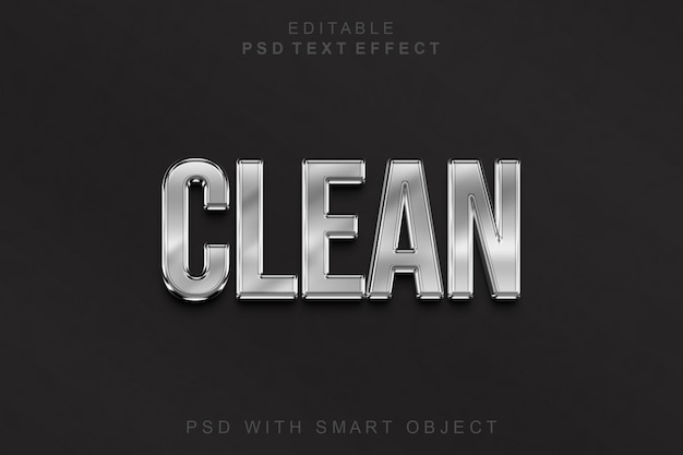 Sauberer 3D-Text-Effekt