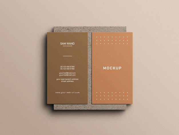 Sauberes Visitenkarten-Mockup