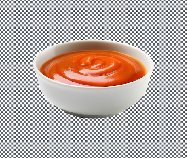 Sauce au poivre banane si délicieuse isolée sur fond transparent