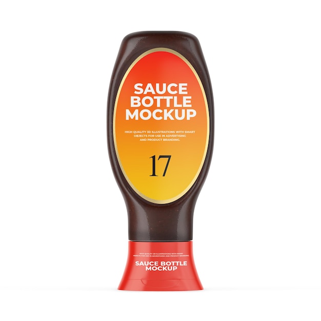 Sauce bottle mockup