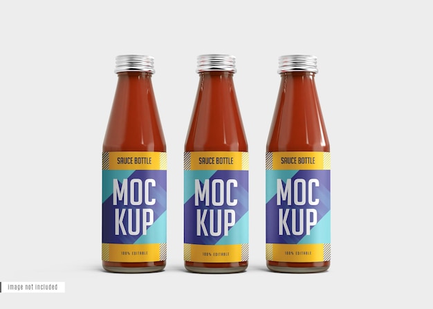 Sauce bottle mockup