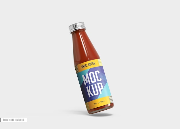 Sauce bottle mockup