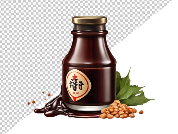 PSD sauce à l'hoisin sur fond transparent