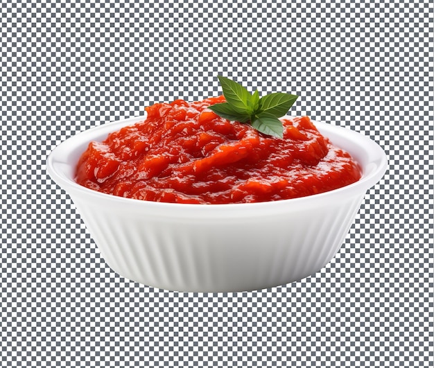 PSD la sauce marinara délicieuse isolée sur un fond transparent