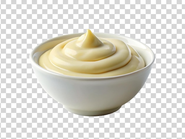 PSD sauce à la mayonnaise isolée sur fond transparent