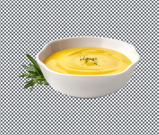 PSD une sauce moutarde si délicieuse isolée sur un fond transparent