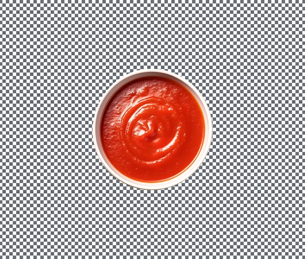 PSD une sauce pomodoro savoureuse isolée sur un fond transparent