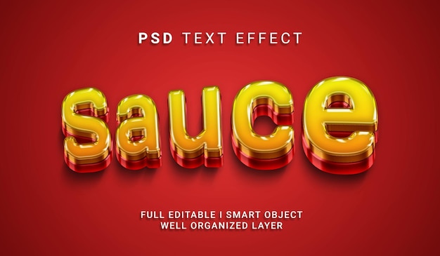 PSD sauce psd texteffekt