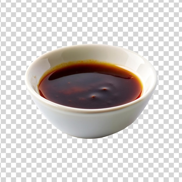 PSD sauce teriyaki isolée sur un fond transparent