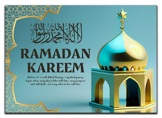 Saudações de Ramadan Kareem
