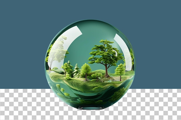 PSD sauver la terre illustration en png