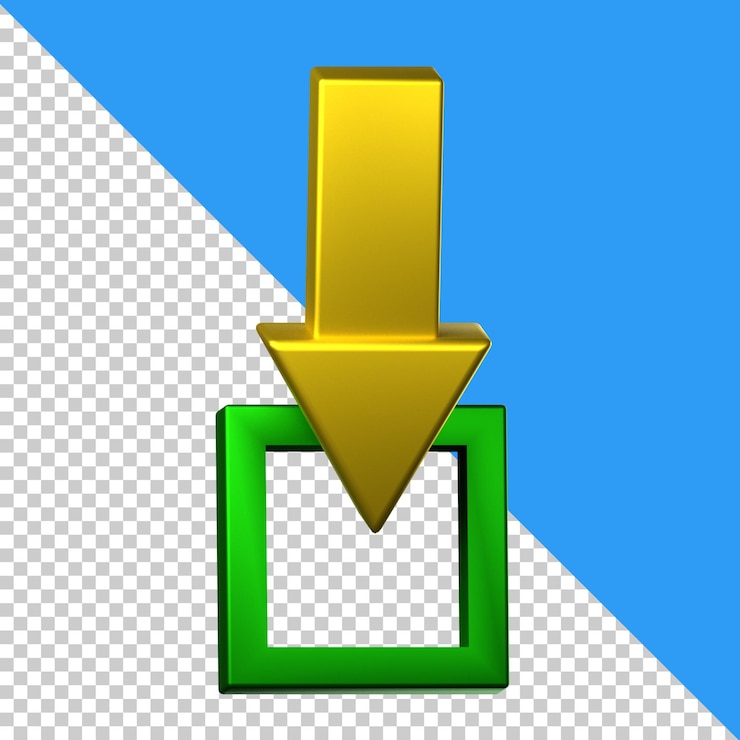 PSD save to device icon isolated on the transparent background