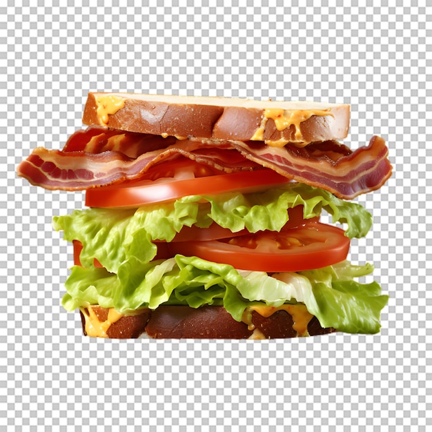 PSD savoureux sandwich png isolé sur fond transparent