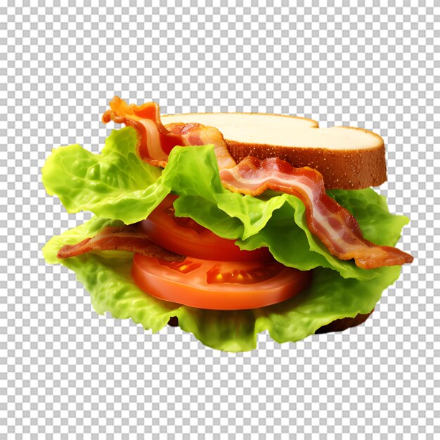 PSD savoureux sandwich png isolé sur fond transparent