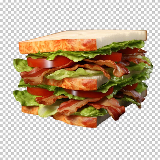 PSD savoureux sandwich png isolé sur fond transparent