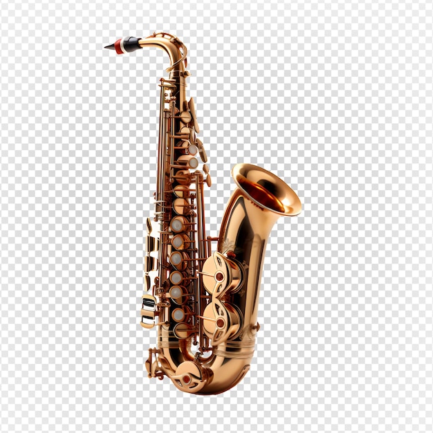 PSD saxophon isoliert auf transparentem hintergrund jazz-saxophon generative ki