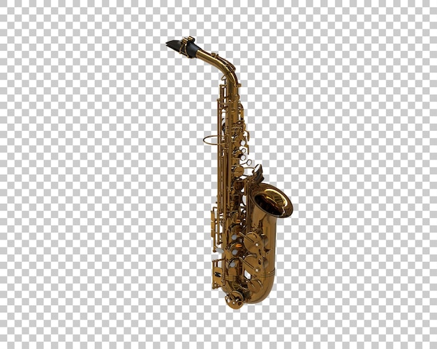 saxophone isolated on background 3d rendering illustration