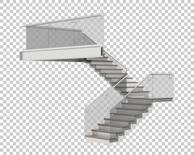 Scale isolate su sfondo trasparente 3d rendering illustrazione