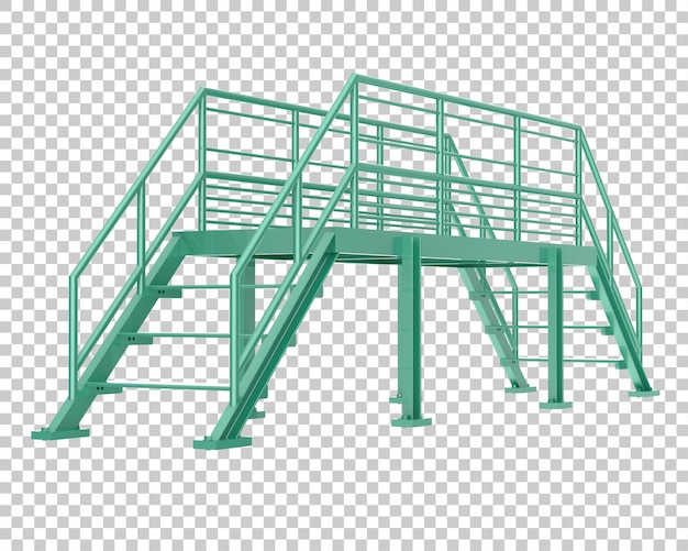 Scale isolate su sfondo trasparente 3d rendering illustrazione