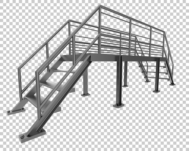 Scale isolate su sfondo trasparente 3d rendering illustrazione