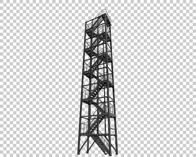 Scale isolate su uno sfondo trasparente illustrazione di rendering 3D