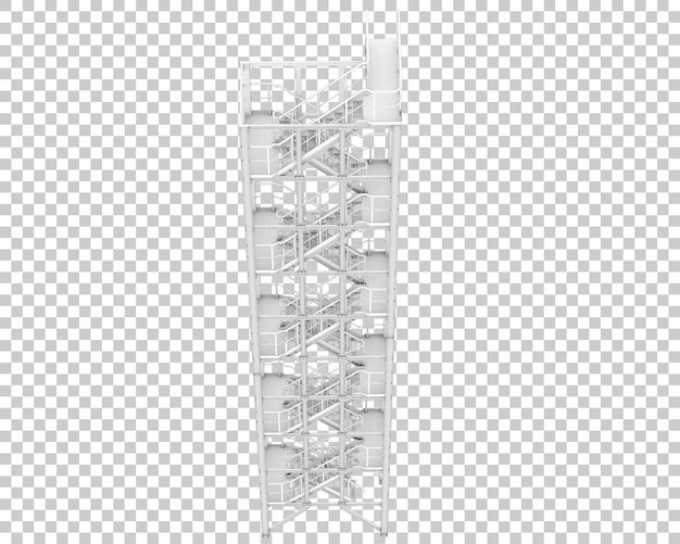 Scale isolate su uno sfondo trasparente illustrazione di rendering 3D