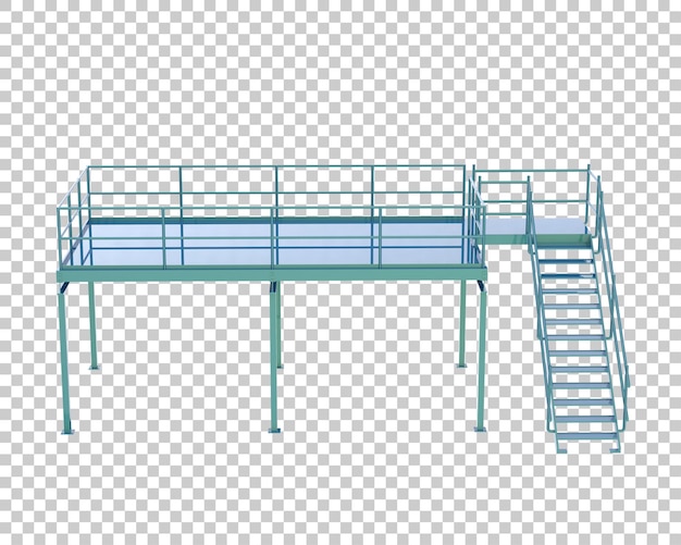 Scale isolate su uno sfondo trasparente illustrazione di rendering 3D