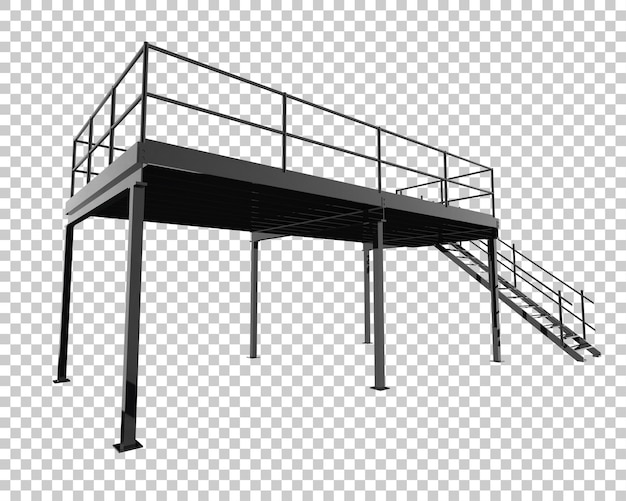 Scale isolate su uno sfondo trasparente illustrazione di rendering 3D