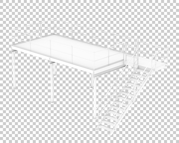 Scale isolate su uno sfondo trasparente illustrazione di rendering 3D