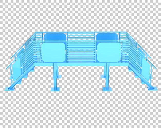 Scale isolate su uno sfondo trasparente illustrazione di rendering 3D