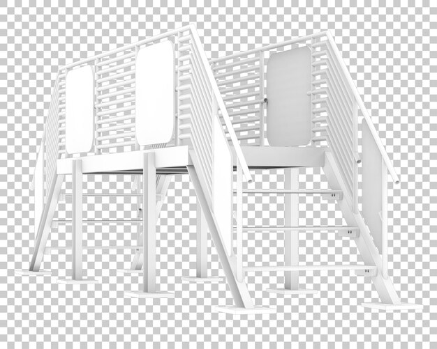Scale isolate su uno sfondo trasparente illustrazione di rendering 3D