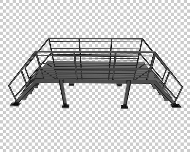 Scale isolate su uno sfondo trasparente illustrazione di rendering 3D